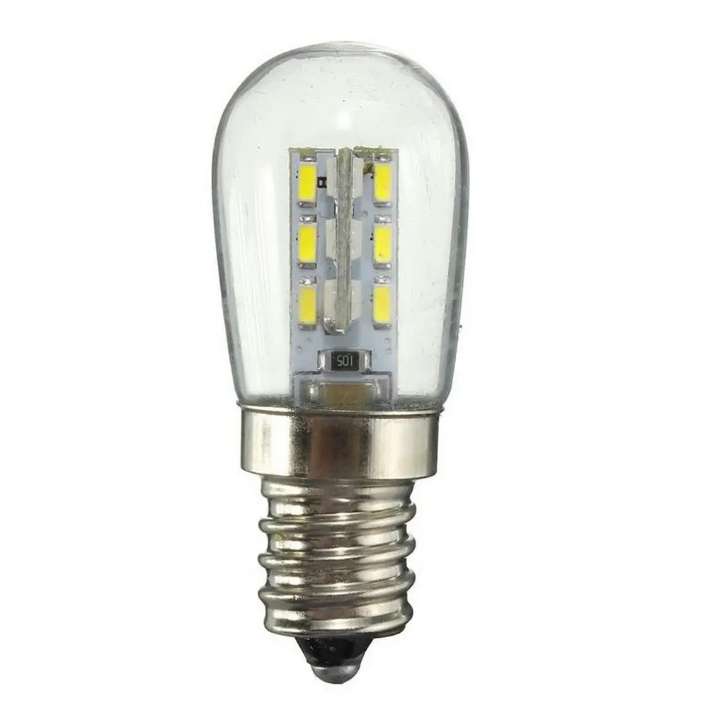 

AC220/AC110V led Bulb E12 E14 Smd 24 Led High Brightness Glass Lampshade Pure Warm White Lamp For Sewing Machine Refrigerator
