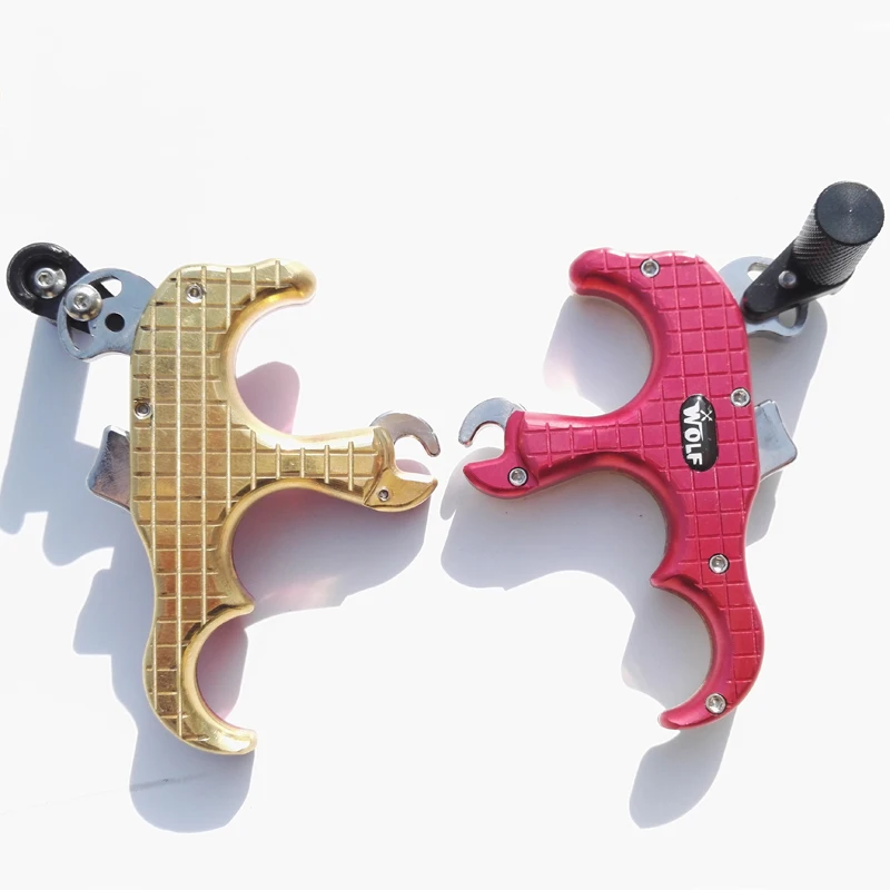 3 пальца алюминиевый релиз помощь Автоматическая стрельба из лука суппорт для