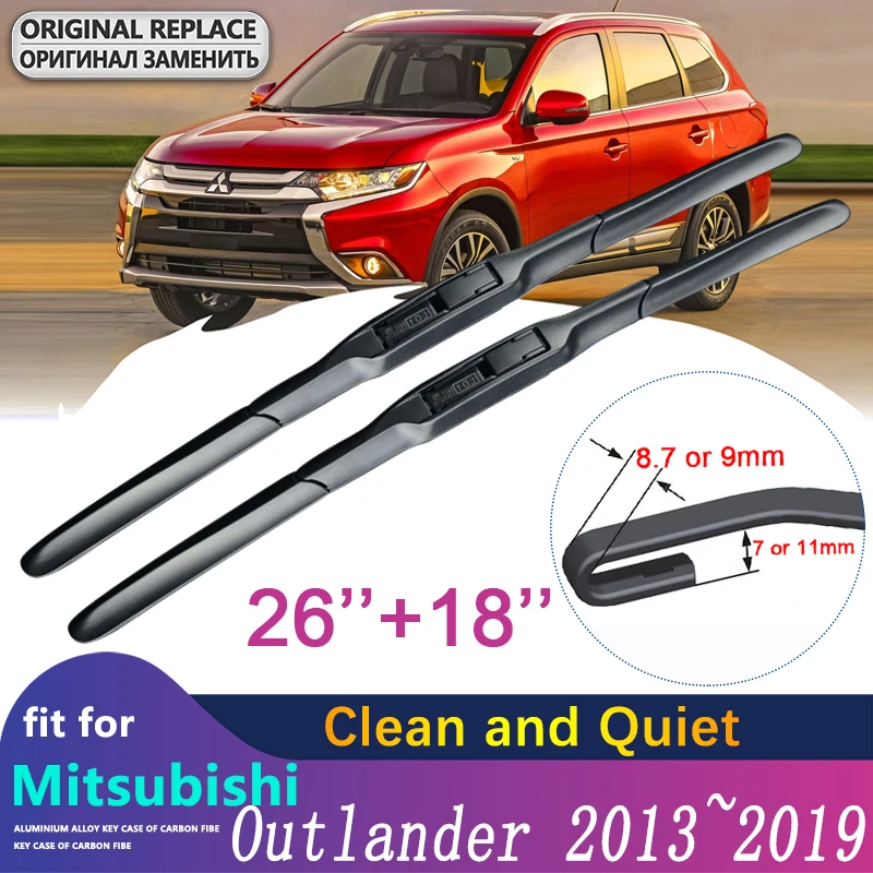 

for Mitsubishi Outlander 2013 2014 2015 2016 2017 2018 2019 3rd Gen Car Wiper Blade Windscreen Windshield Wipers Car Accessories