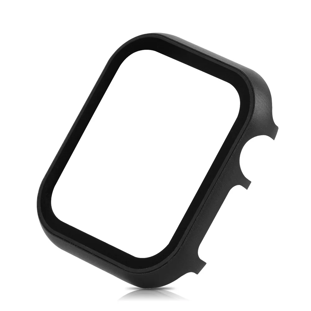Металлический корпус Защитная пленка для экрана Apple Watch Series 4 3 2 1 для iWatch 44/40/42/38 мм полный защитный бампер
