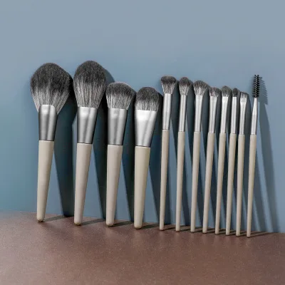 12/шт набор кистей для макияжа пудра румяна тени век консилер Кисть губ косметика