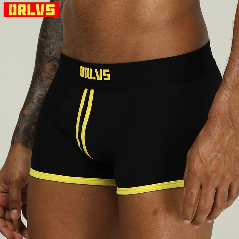 ORLVS фирменные трусы боксеры мужское нижнее белье мужские шорты ropa interior hombre