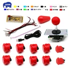 Оригинальный Sanwa Япония JLF-TP-8YT джойстик Американский OBSF-30 кнопочный переключатель USB к ПК нулевой задержкой кодер для аркадная игра DIY Kit