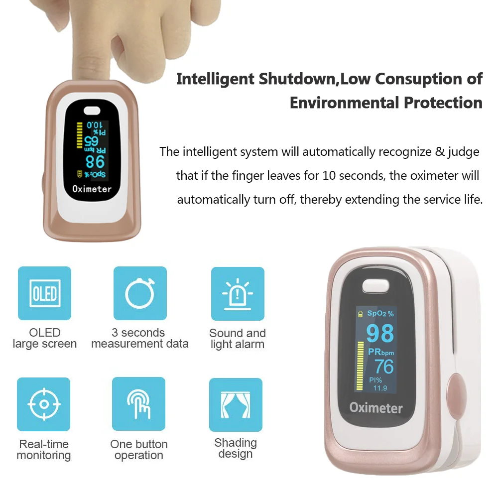 PRO M170 Пульсоксиметр на палец бытовые приборы для OLED цифровое кислород в крови