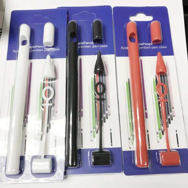 

Hot Selling Soft Silicone Case For Apple Pencil Protective Sleeve Cover For IPad Tablet Touch Pen 3 Colors Choices