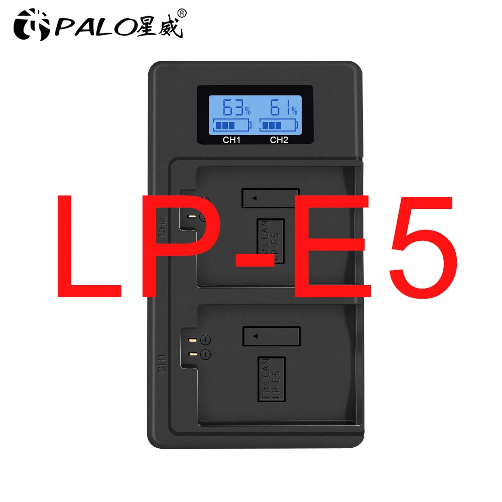 for LP-E5 Зарядное устройство LP-E5 LP-E6 LP-E8 LP-E10 LP-E12 LP-E17 LP E5 E6 E8 E10 E12 E17 аккумулятор двойной USB смарт-зарядное устройство для Canon зарядные устройства - Цвет: for LP-E5