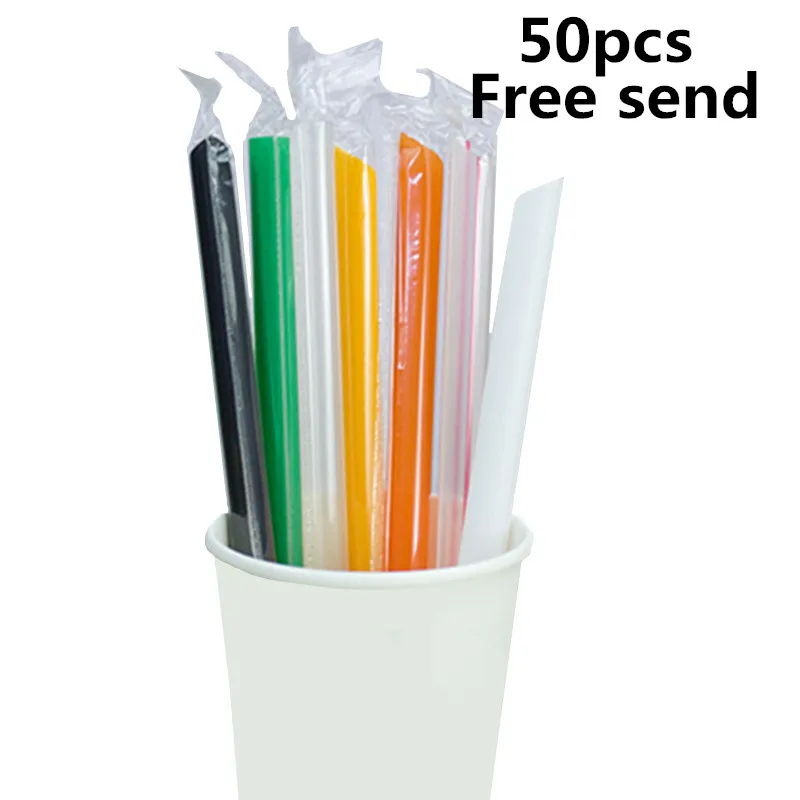 

50pcs High quality color disposable coffee cup 500ml 16oz cold hot drink paper cup creative party favors milk tea cup with plate