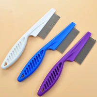 home pet animal care comb protect flea comb for cat dog pet stainless steel comfort flea hair grooming comb cleaning supplies
