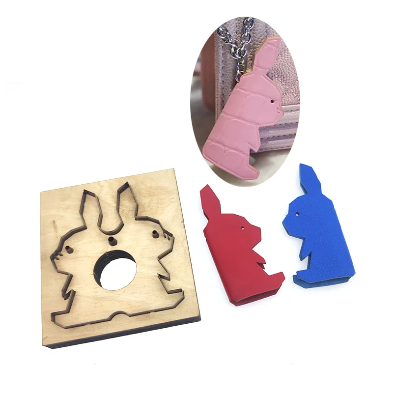 

DIY manual leather knife mold laser knife mold customized rabbit bag pendant knife mold