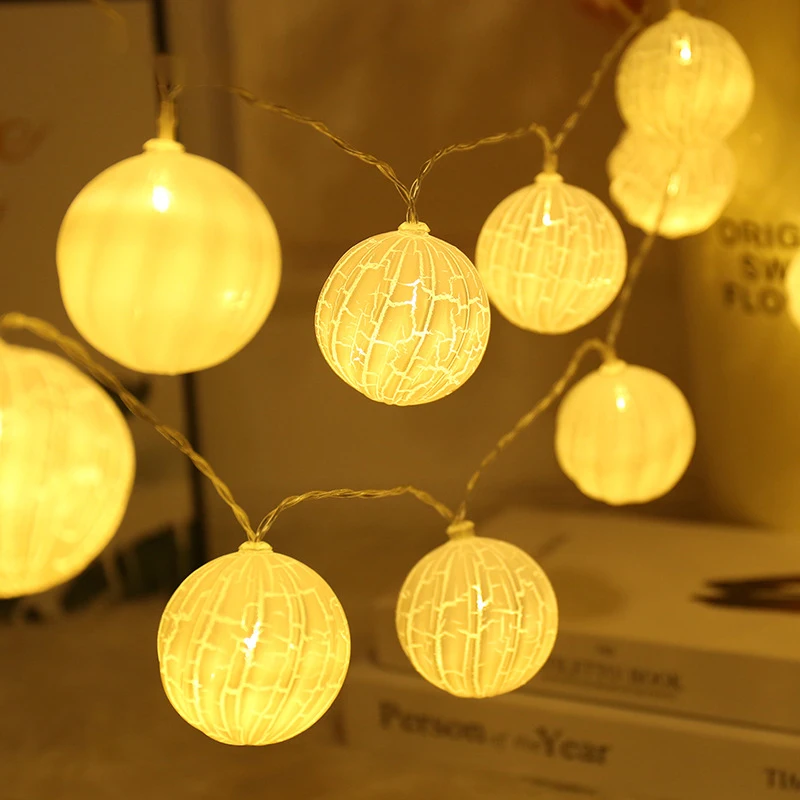 

LED Ball Cracked Starry Sky Star Nordic Ins1.5m 3m Battery Small Lantern Light String Battery Powered Christmas Decorations