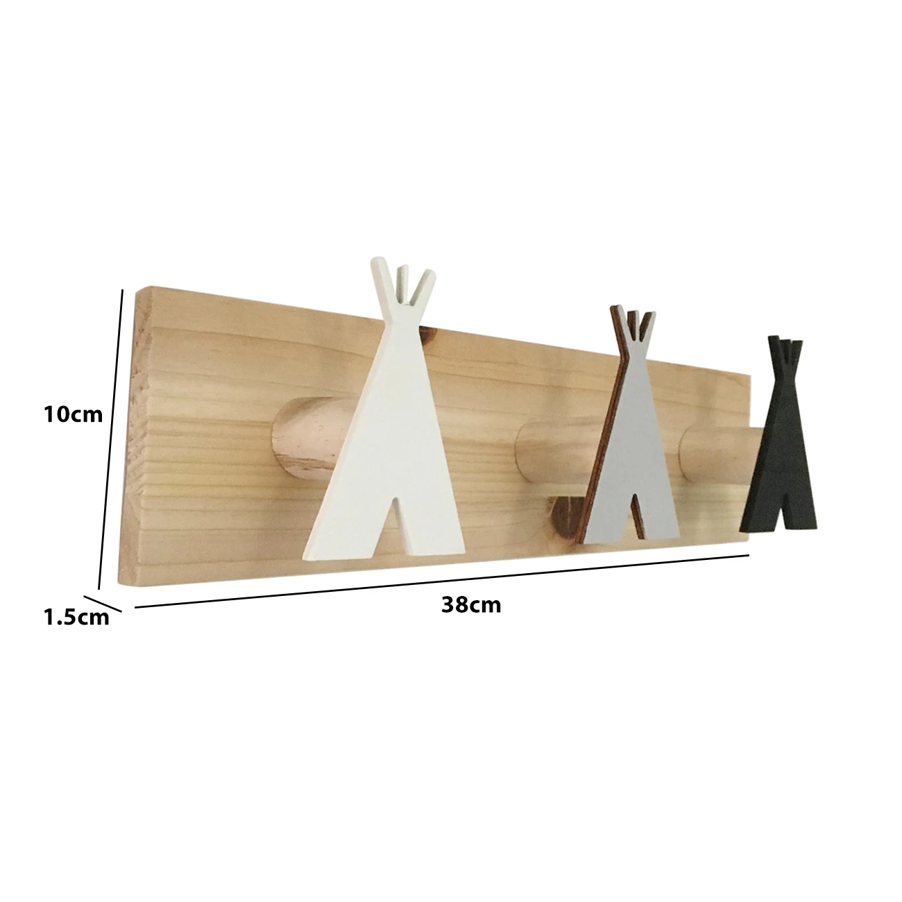 

Ins Style Back Wooden Living Room Hooks For Kids Door Back Hook Wall Clothes Coat Hanger Rustproof Tent Hook Towel Rack