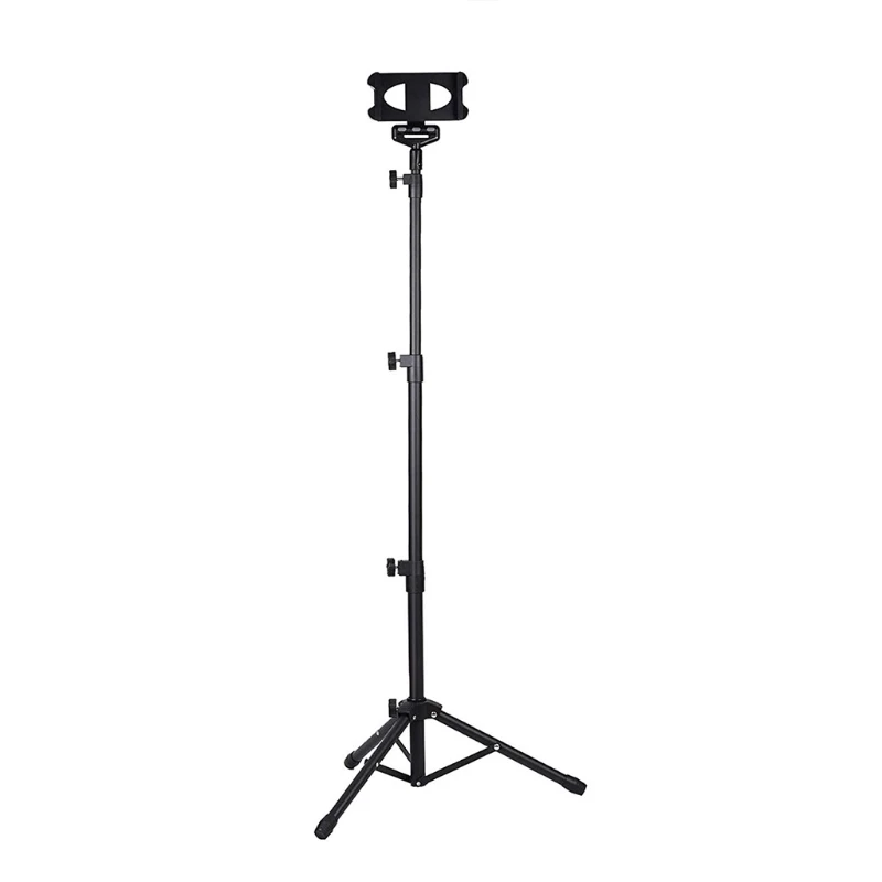 

Портативный штатив для телефона, напольный держатель для планшета с регулируемой высотой для всех телефонов и планшетов 4,7-12,9 дюйма, улучше...