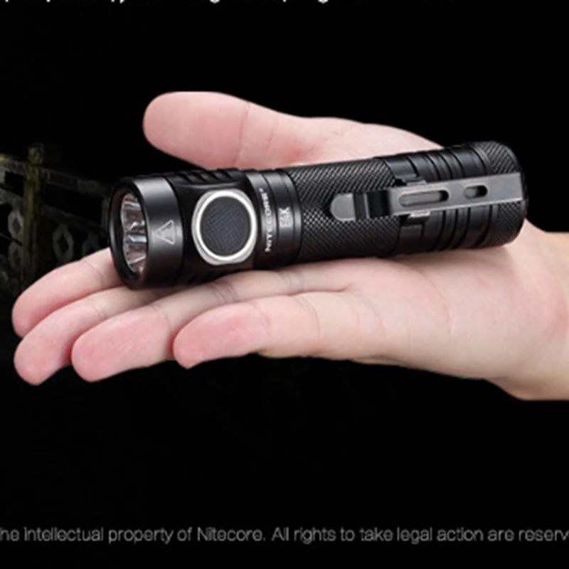 NITECORE E4K светодиодный фонарик 4xcree XP L2 V6 4400 люмен мощный + 5000 мАч 21700 Аккумулятор для