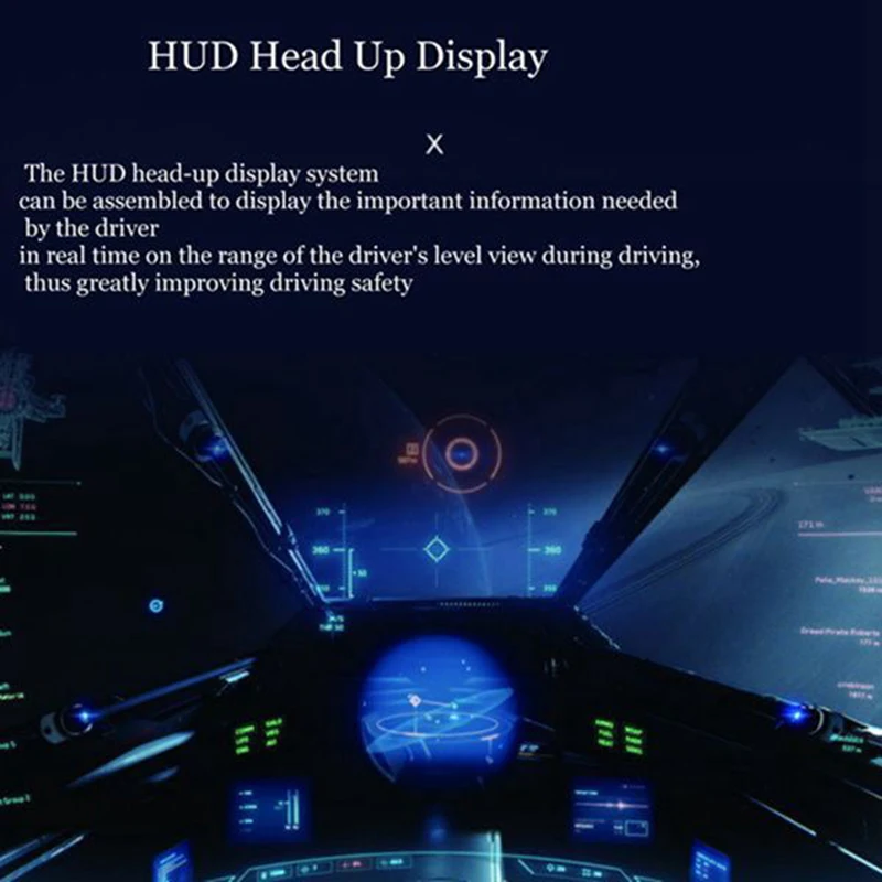 

Car HUD Head Up Display for A6L 2019 Safe Driving Sn Full Function Speeeter Projector