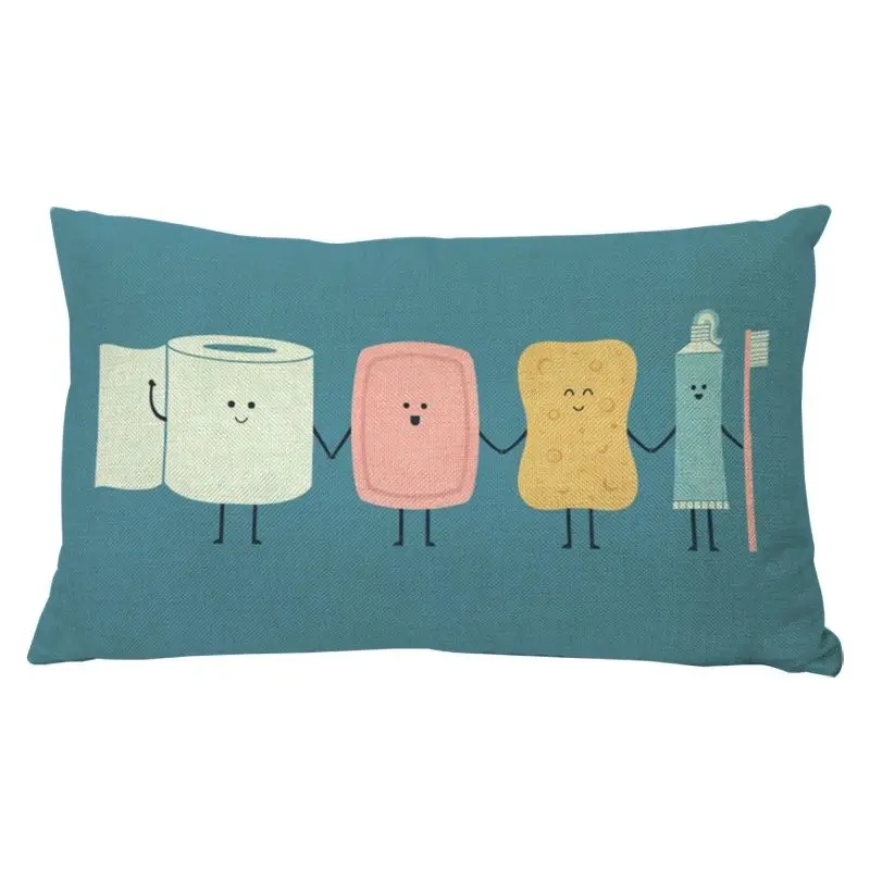 Наволочка с изображением милого персонажа из мультфильма наволочка 45*45 см 30*50