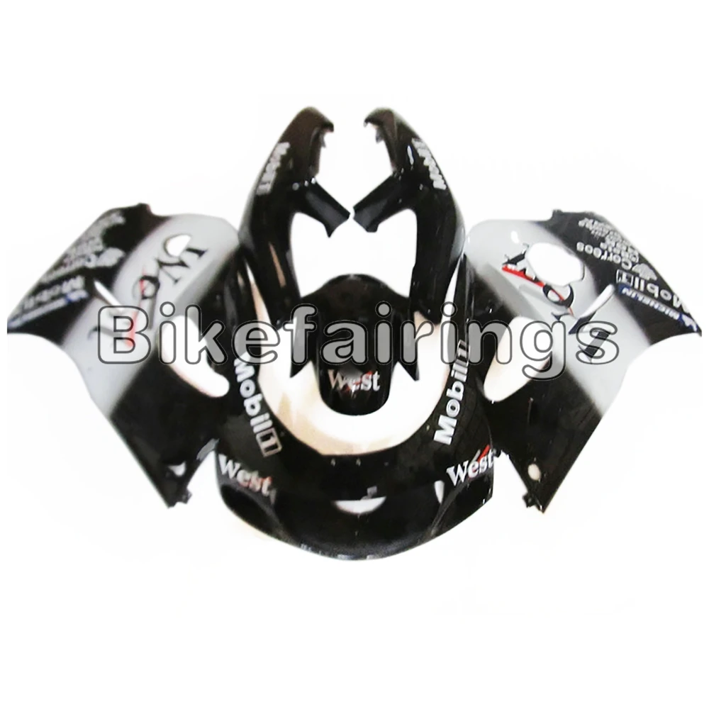 West White and Black Fairings For Suzuki 1996 1997 1998 1999 GSXR600 GSXR750 96 97 98 99 Sportbike ABS Bodywork Kit | Автомобили и
