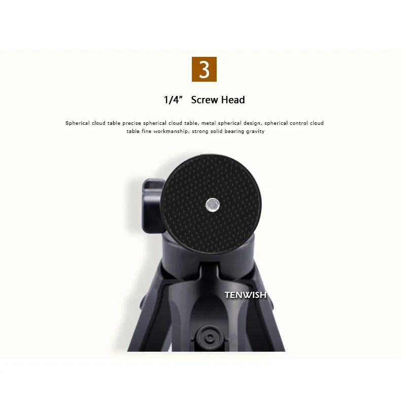 Телескопический Мини-штатив TENWISH Портативная подставка для телефона с