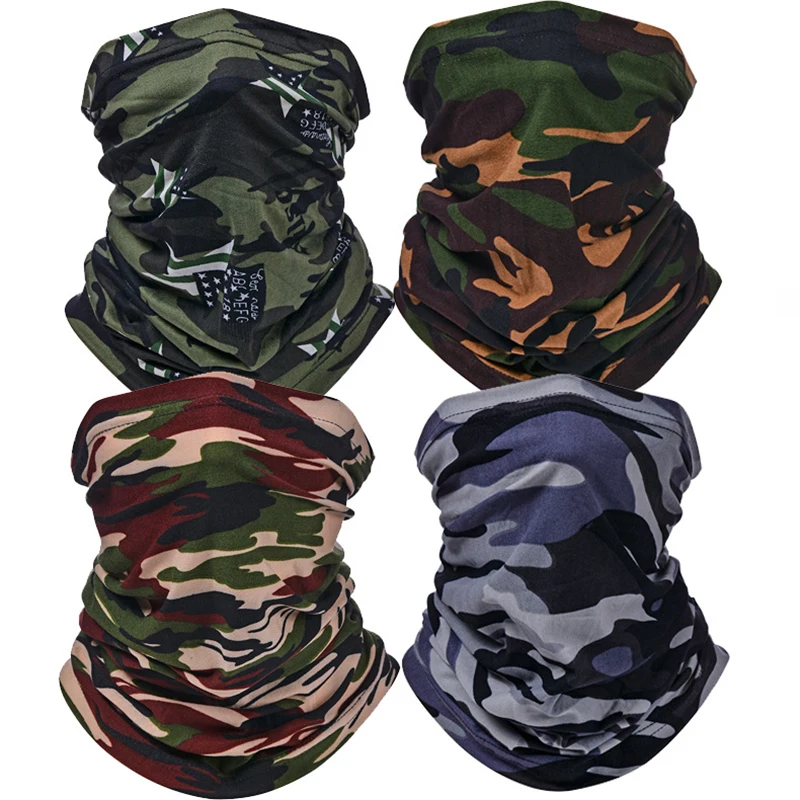 

Outdoor Balaclava Bandana Uv Biker Cover Scarf Seamless Magic Headband Camouflage Neck Gaiter Face Cover Headwear