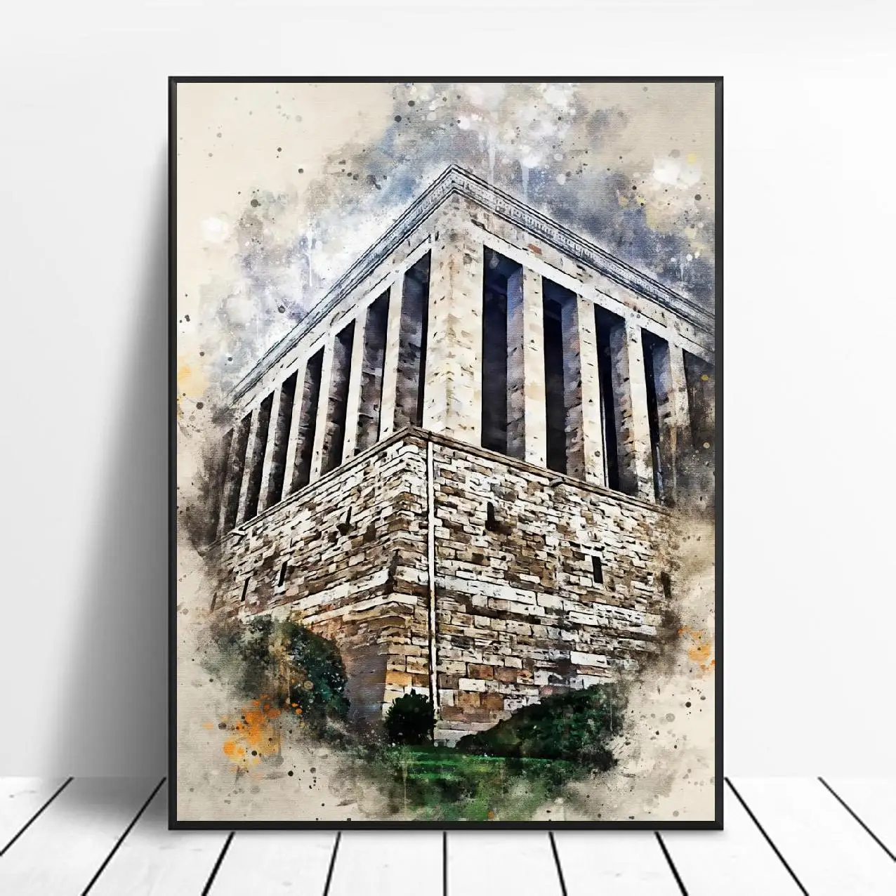 

Анкара акварельная картина на холсте настенные художественные картины с принтами домашний Декор настенный плакат для декора для гостиной