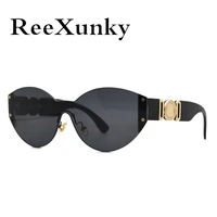 vintage brand designer rimless cat eye sunglasses women 2021 fashion gradient sun glasses female retro shades zonnebril dames