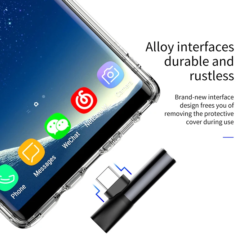 Baseus USB Type C to 3.5mm Jack Adapter For Xiaomi Mi 10 Huawei P40 P30 Type-C OTG Charging Cable Earphone Extension | Мобильные