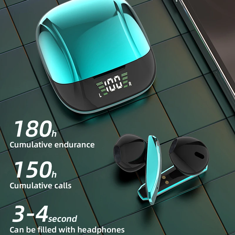 

Беспроводные наушники TWS Bluetooth 5,0, беспроводные Bluetooth наушники с микрофоном, спортивные наушники с сенсорным управлением, наушники-вкладыши ...