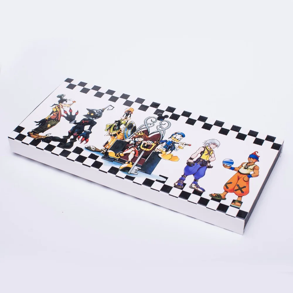 8 шт. Kingdom Hearts II ключ лезвие ожерелье соры брелок кулон оружие набор подарок золотой цвет