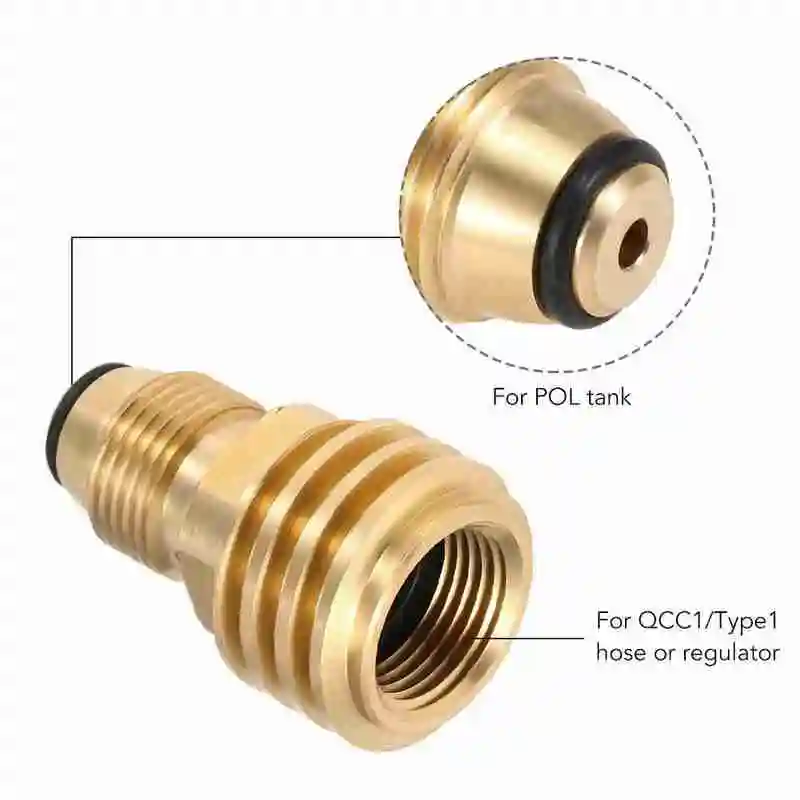 Преобразует пропановый резервуар LP для садовой воды подключите клапан POL Service к
