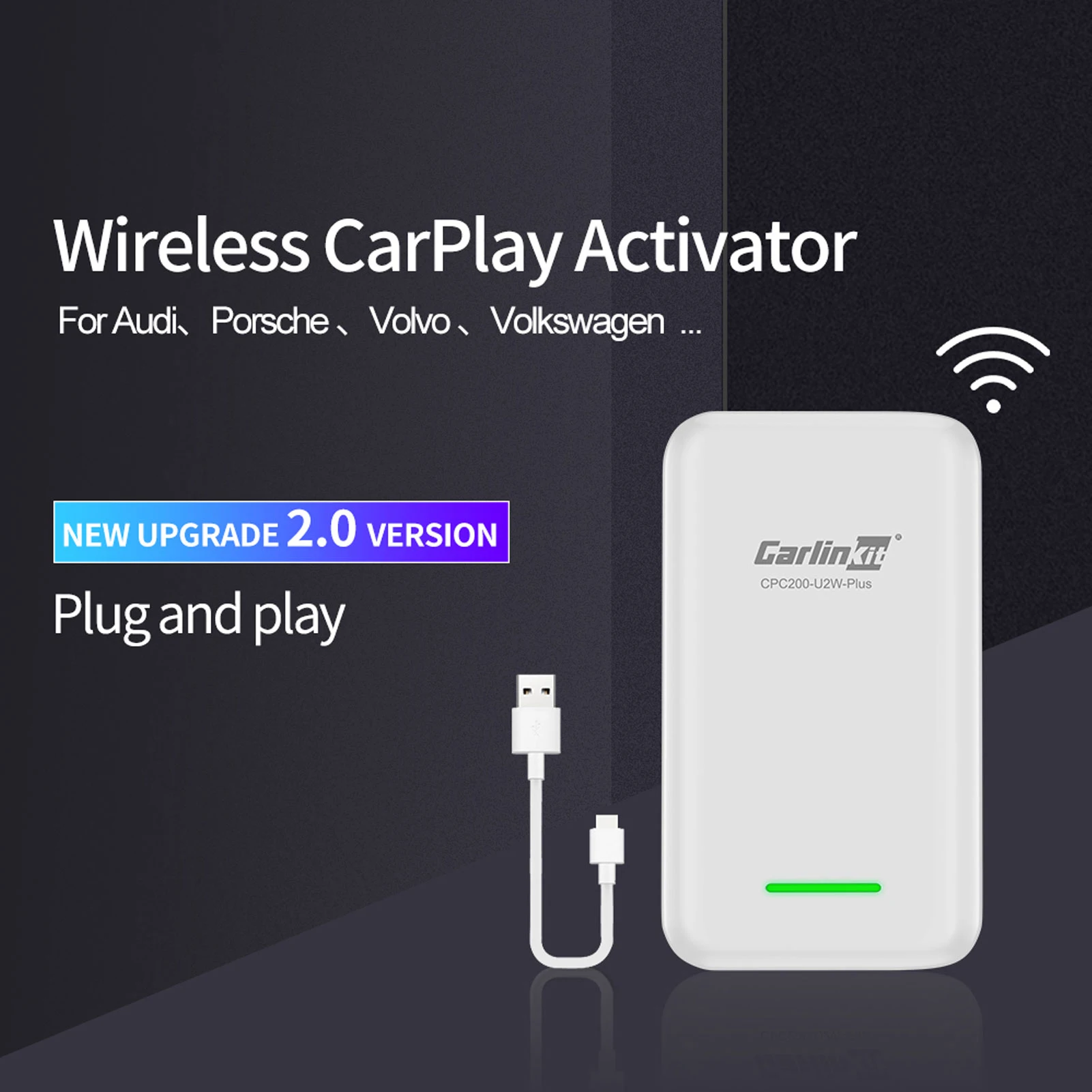 carlinkit for apple ios wireless carplay activator dongle plugplay car multimedia player auto connection kit aux usb free global shipping