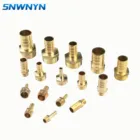 Латунный штуцер для труб 6 мм-25 мм 8 10 мм, хвостовик для шланга с зазубринами 18 дюйма 14 дюйма 38 дюйма 12 дюйма 34 дюйма 1 дюйм, стандарт BSP, штекер, соединительный медный адаптер