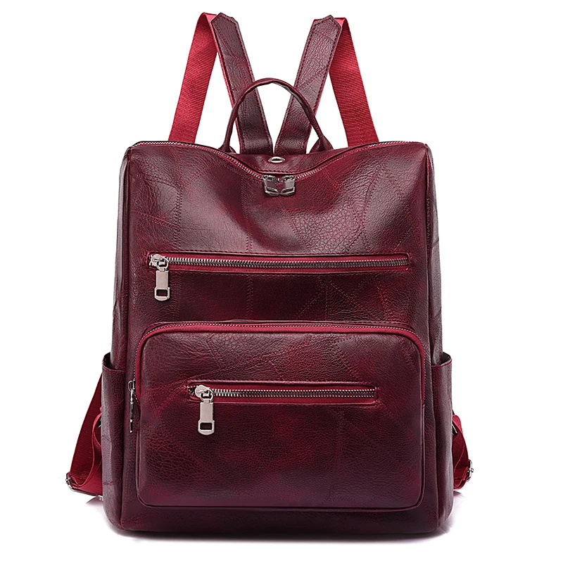 

High quality bags for women solid color large capacity women's backpack sac femme borsa donna Fashion waterproof backpack women