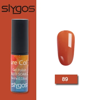 89 SLYGOS 6 мл УФ-гель для ногтей Топ УФ Led гель Осенняя Серия Тыква трава зеленый шоколад цвет Лак удаляющийся замачиванием гель лак - Цвет: 89