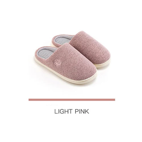 pink 36-37 Новинка года; Домашние хлопковые тапочки xiaomi youpin; нескользящая подошва; сезон зима-осень; теплые тапочки для пары; 4 цвета - Цвет: pink 36-37