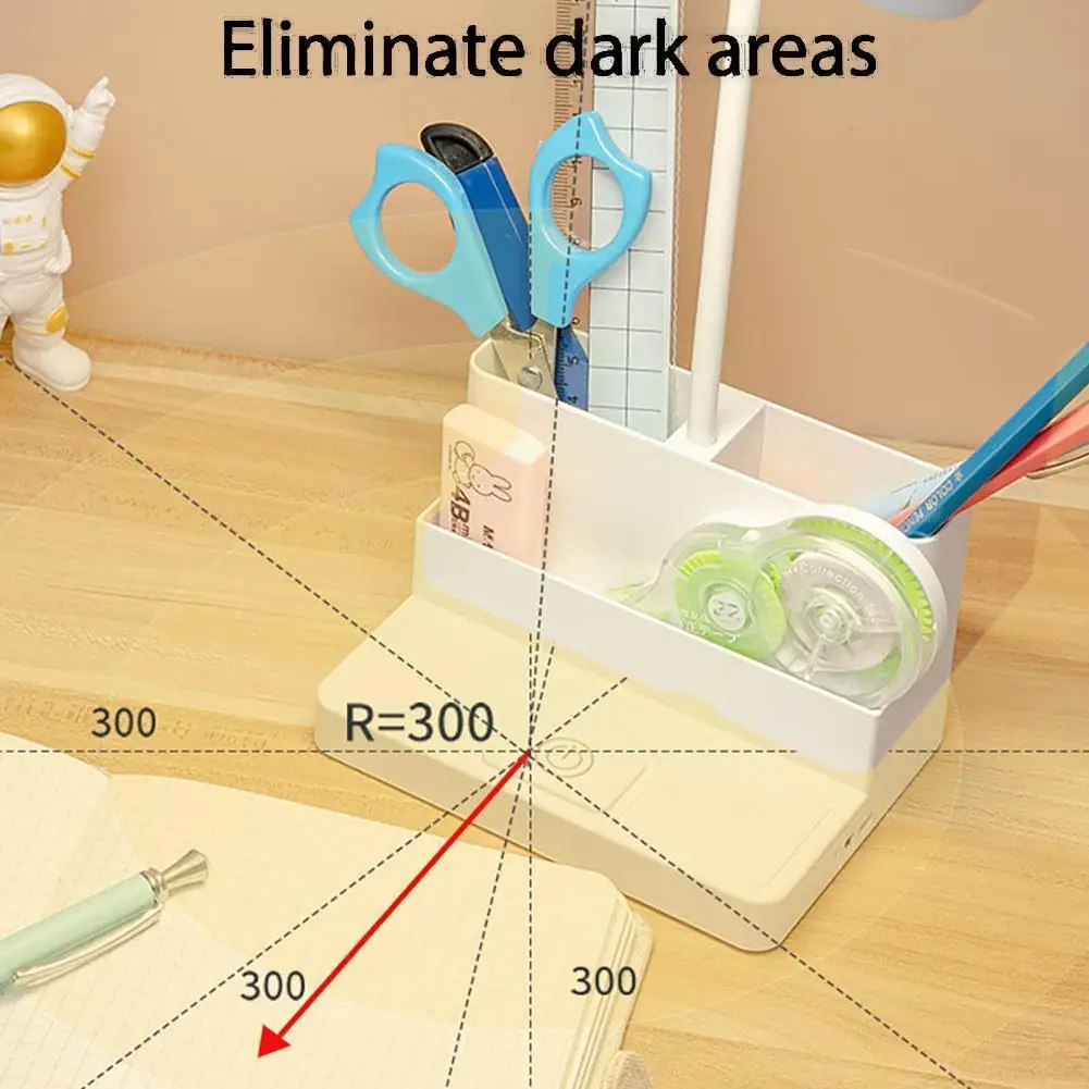

Светодиодная настольная лампа с ручкой, настольная лампа с плавным движением глаз, светодиодный светильник для обучения, прикроватная ламп...