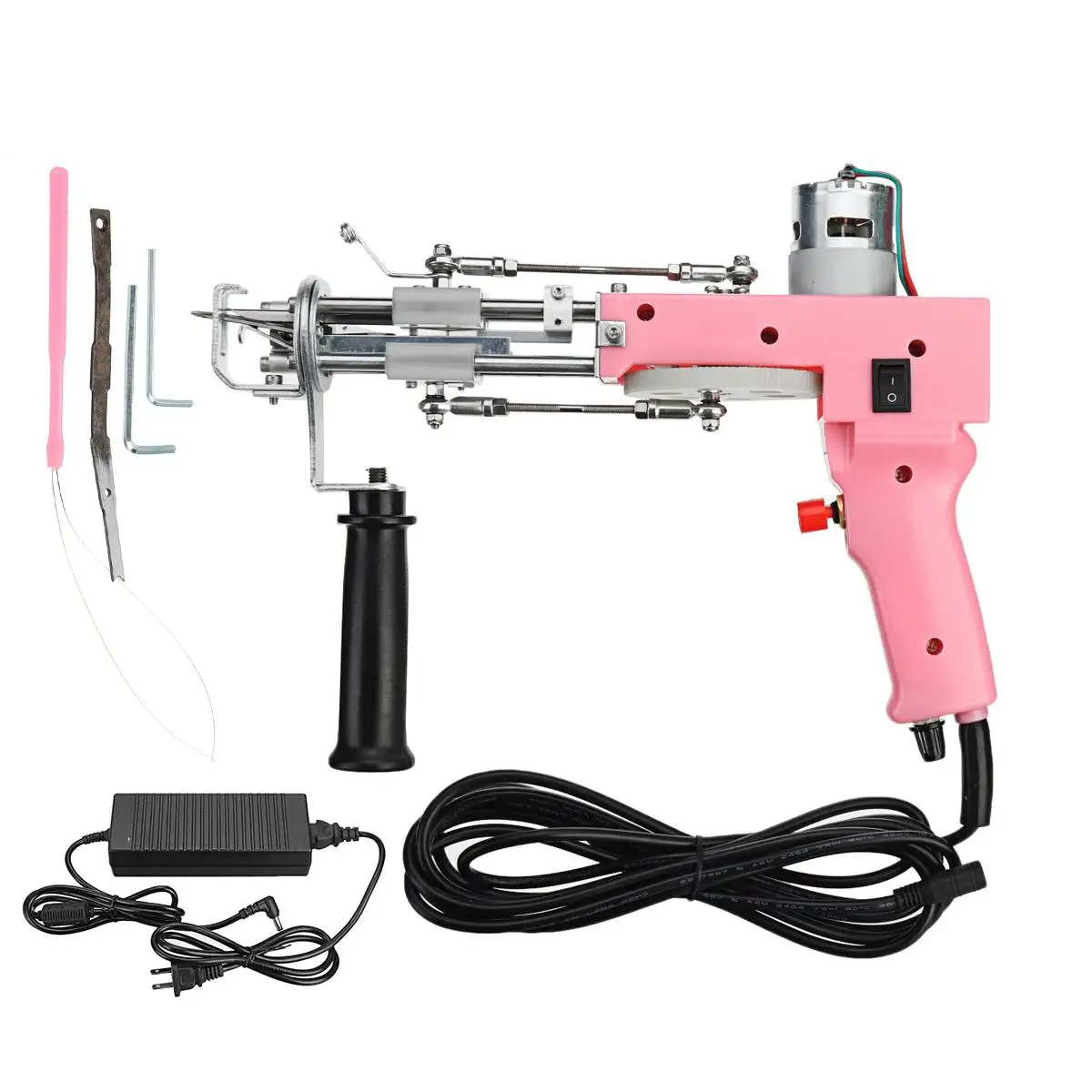 Pistola de Tufting 2 en 1 para hogar, m&aacute;quina de bordado Industrial, alfombra el&eacute;ctrica-1
