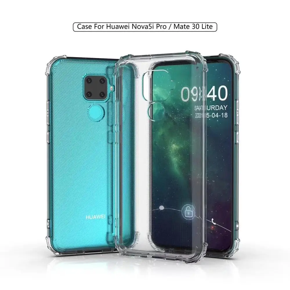 Чехол для HUAWEI mate 30 Lite Nova 5i Pro мягкий чехол из ТПУ с защитой от падения воздуха