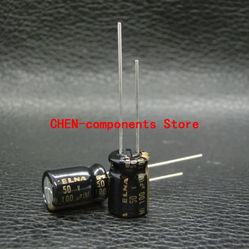 

10PCS Original ELNA RA3 50V100UF P3.5MM 8X11.5MM Audio fever electrolytic capacitor 100uF/50v 85 degrees 100UF 50V