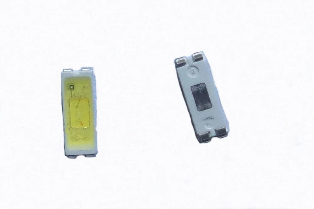 100 штук/лот для обслуживания подсветки LED LCD телевизора. Статья лампы SMD LED 3V 4014 60MA Холодный белый светодиод 4JIAO включен.