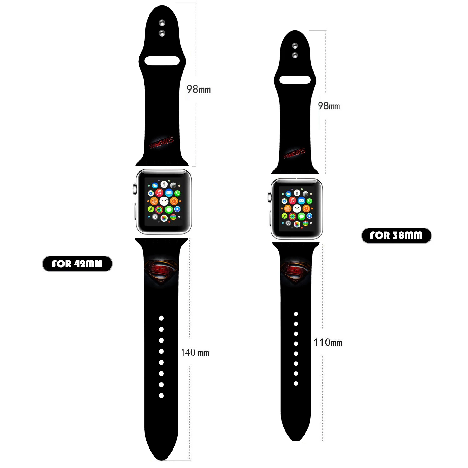 Рождественский подарок, ремешок для Apple watch 5, 4, 3, 2, 1, полосы 40 мм, 44 мм, силиконовый ремешок с цветочным принтом для iWatch Series 5, 4, 3, 2, 38 мм, 42 мм