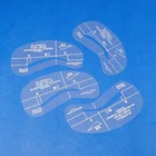 4 шт бровей формовочный Трафарет Комплект Уход за лошадьми инструменты карточка для рисования для детей в повседневном стиле, туфли брови C1-C4 BUTT666