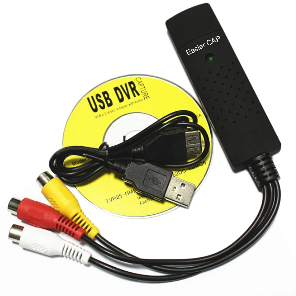 Pro USB 2 0 Видео Easycap ТВ DVD VHS записывающая карта Аудио AV адаптер для компьютера |