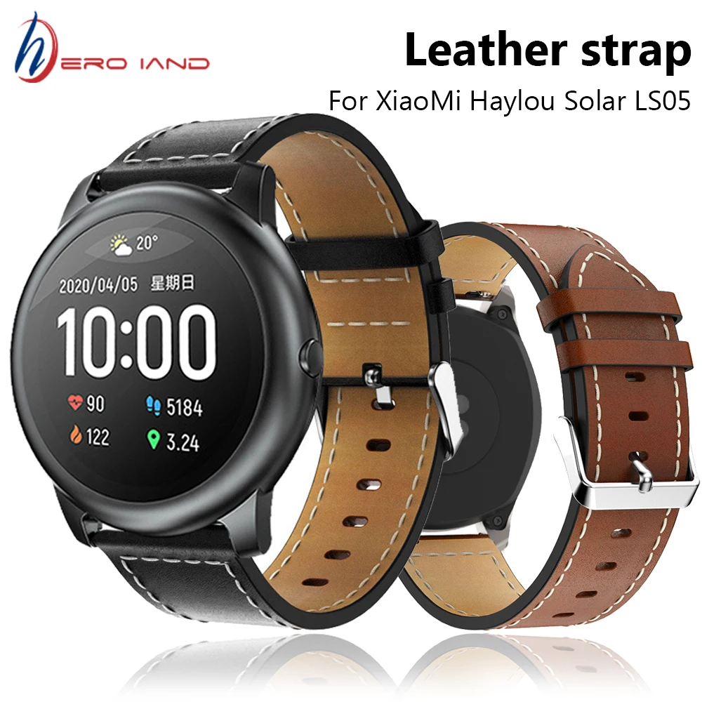 Ремешок для смарт часов Lou haysolar LS05 сменный Браслет из натуральной кожи XiaoMI Haylou