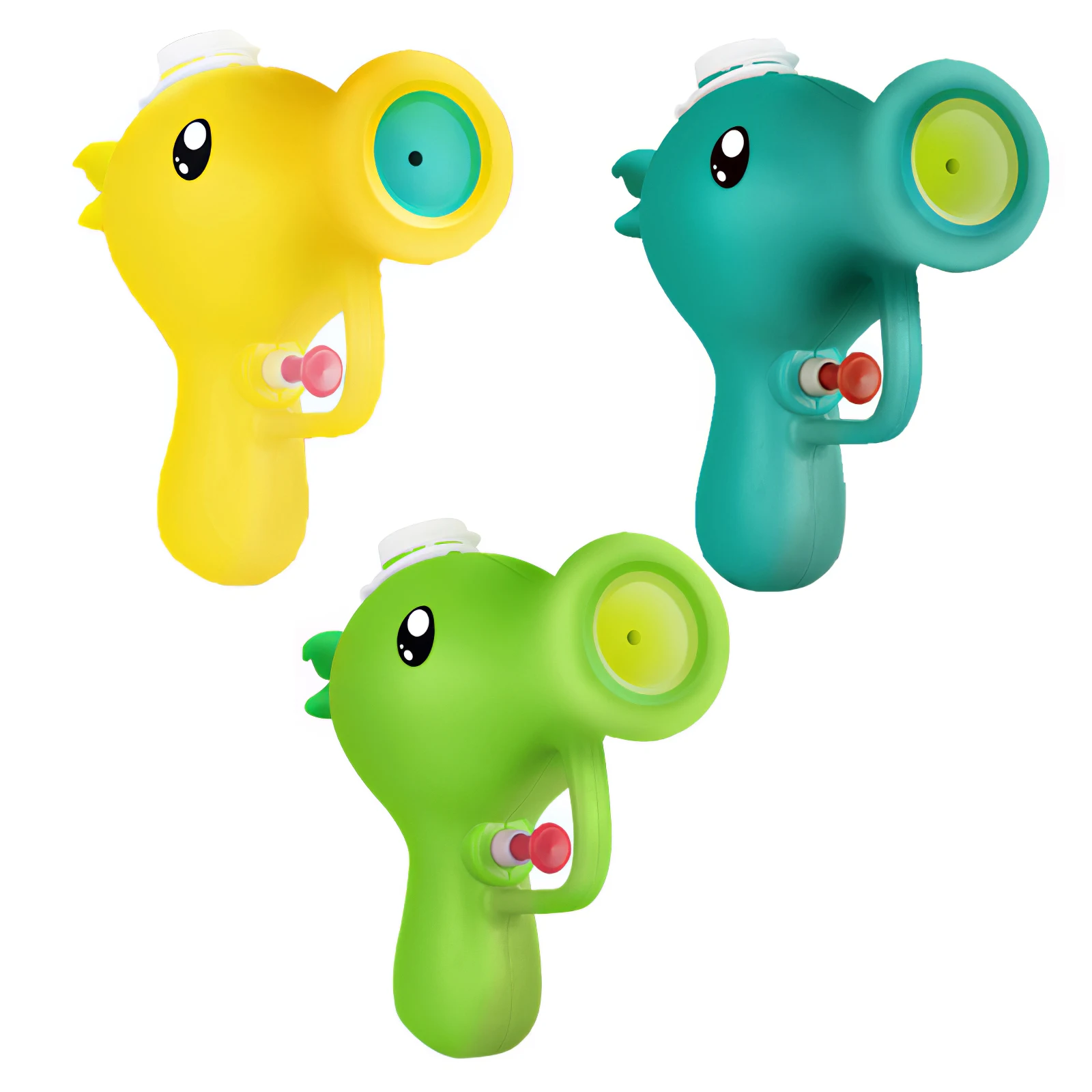 

3pcs Pea-Shaped Water Gun 250ml Bathing Spraying Water Toy Cartoon Bathtub Toy Long Shooting Distance for Summer Outdoor