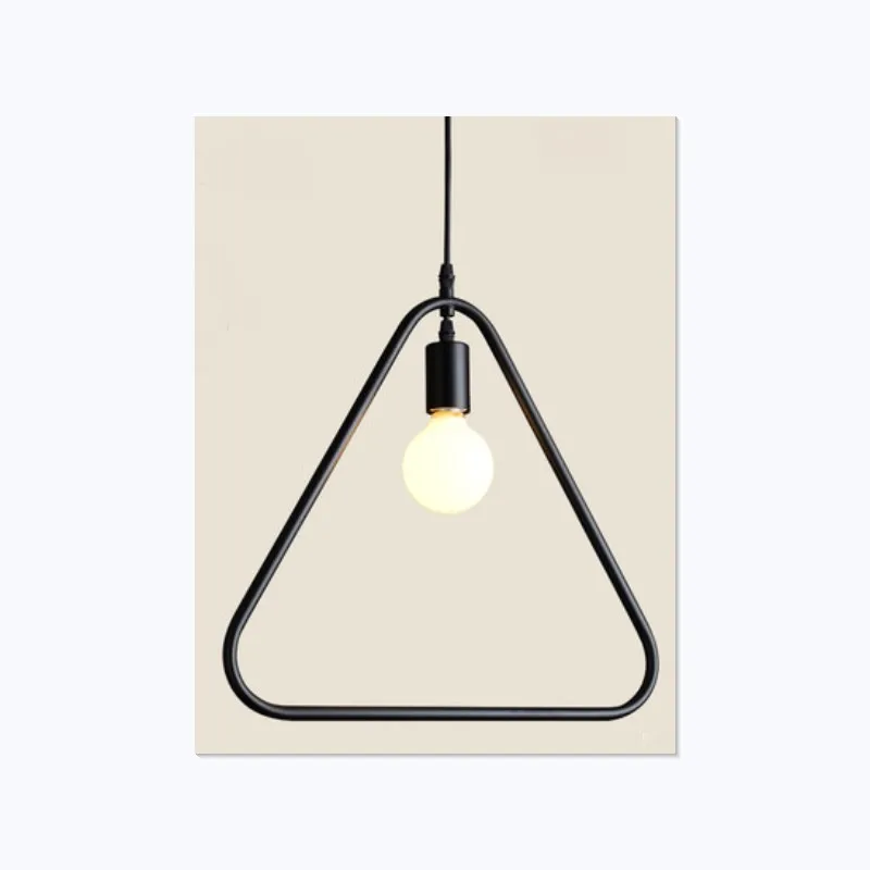 Nordic Modern деревенский подвесной светильник лаконичный промышленный lampTriangle E27