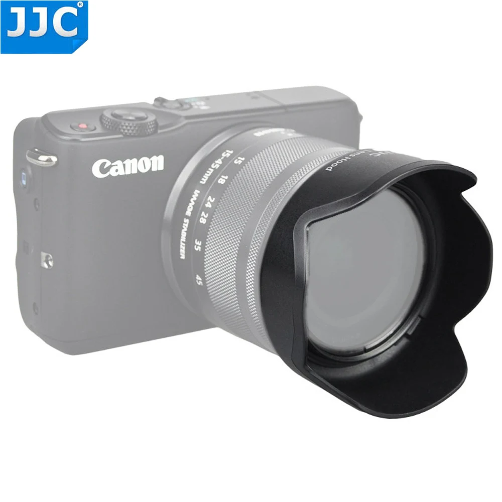 JJC бленда в форме цветка для объектива Canon EF-M 15-45 мм f/3,5-6,3 IS STM Замена EW-53