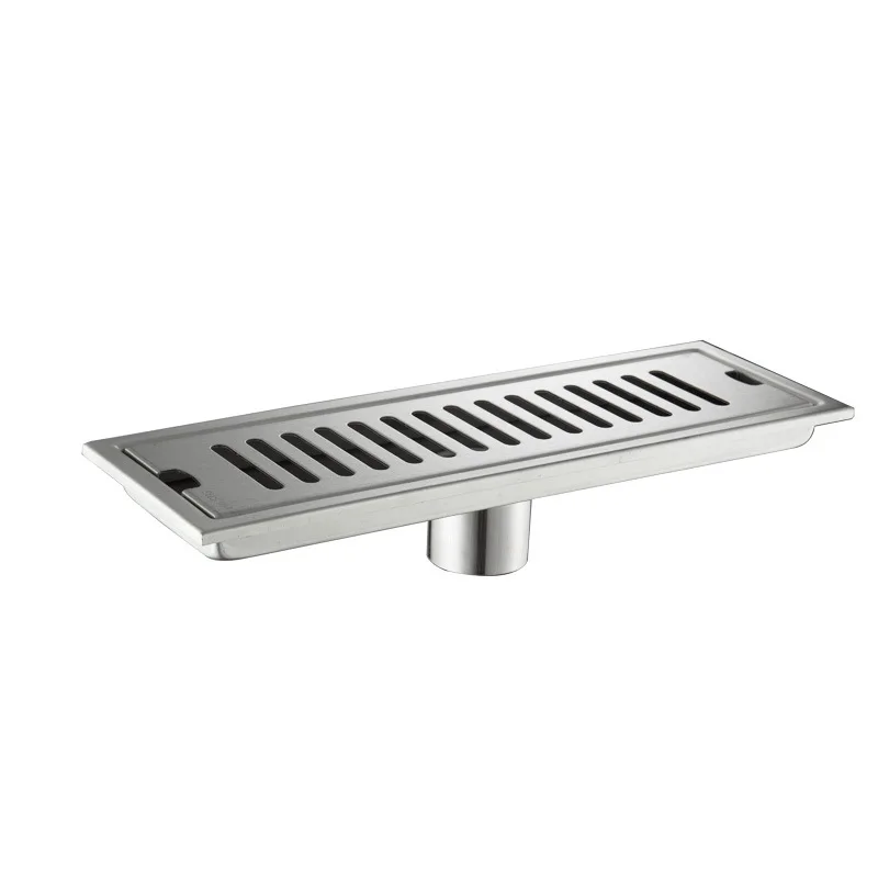Слив для душа 304 SUS из нержавеющей стали с большим потоком длинный линейный слив в