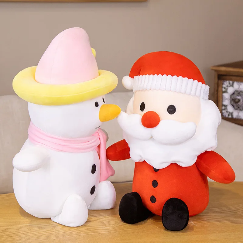 

Cartoon Santa Claus Plush Stuffed Toy Child Pillow Creative Simulation Snowman Ragdoll Baby Soothing Doll Kids Christmas Gifts