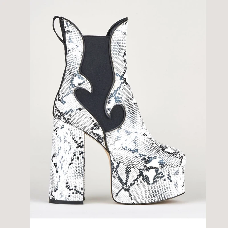 Женские ботинки-мартинсы Perixir на очень высоком каблуке с круглым носком