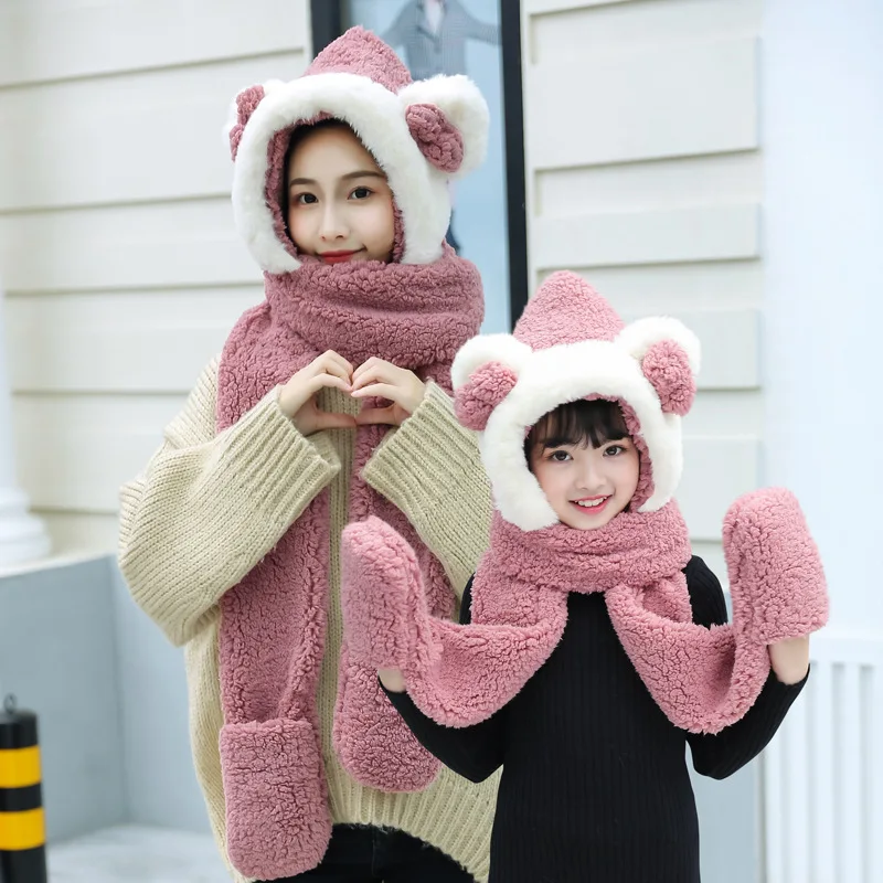 

Новинка, зимние женские утолщенные теплые перчатки для занятий спортом на открытом воздухе, 3 шт./компл.