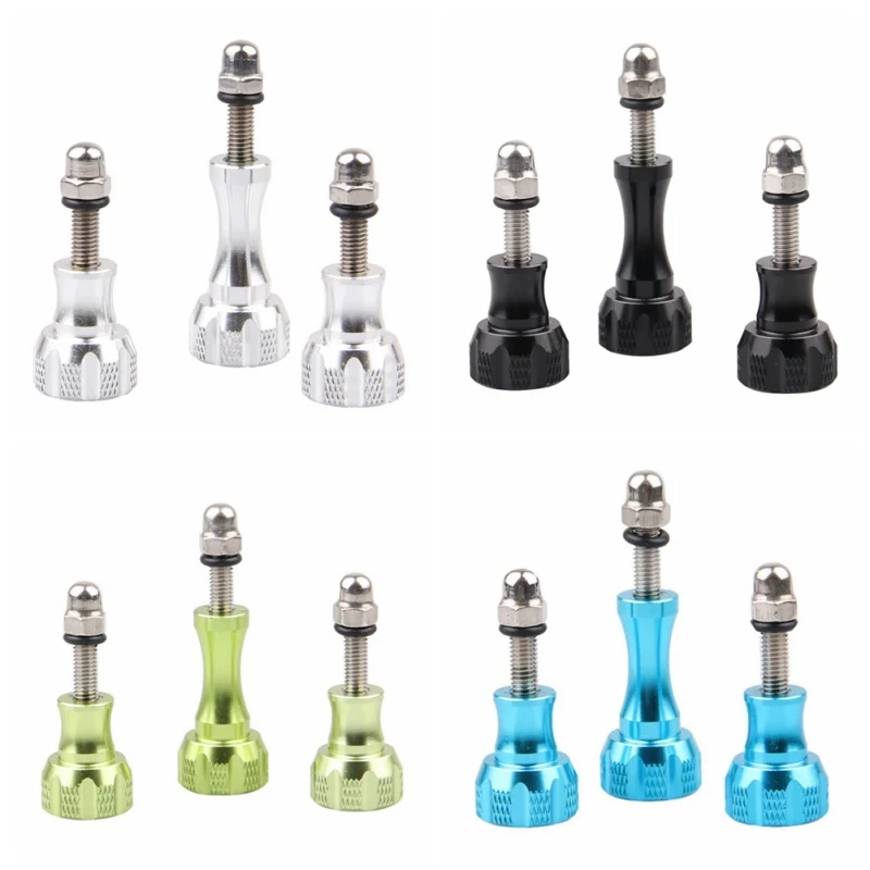 Алюминиевый 1 длинный и 2 коротких трех частей ручка большого пальца болт гайка